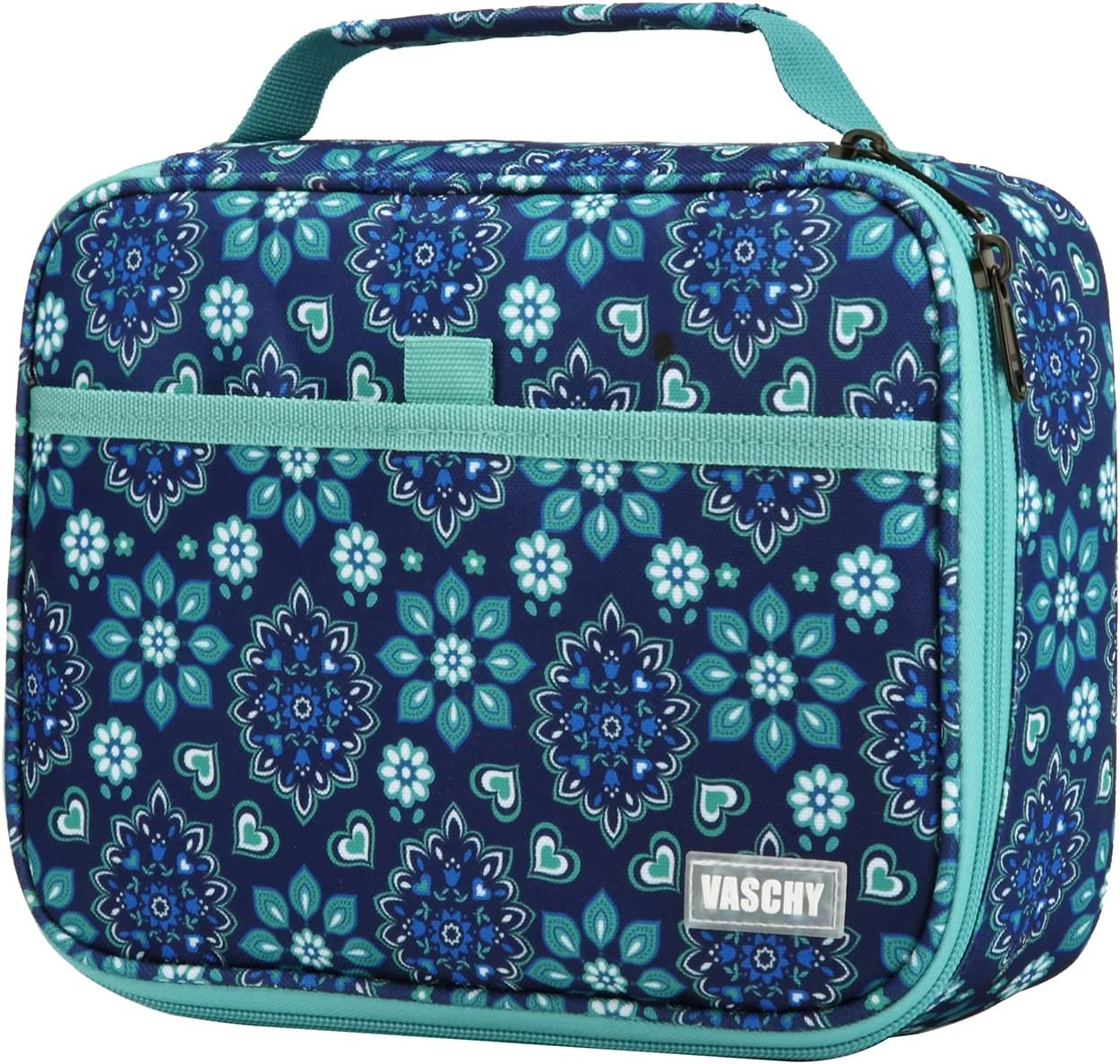 Large Pencil Case,Vaschy Art Supply Marker Organizer Big Pen Pouch with 3 Detachable Layers Slots Multiple Zipper Pockets for Kids Adults School Office Blue Snowflake