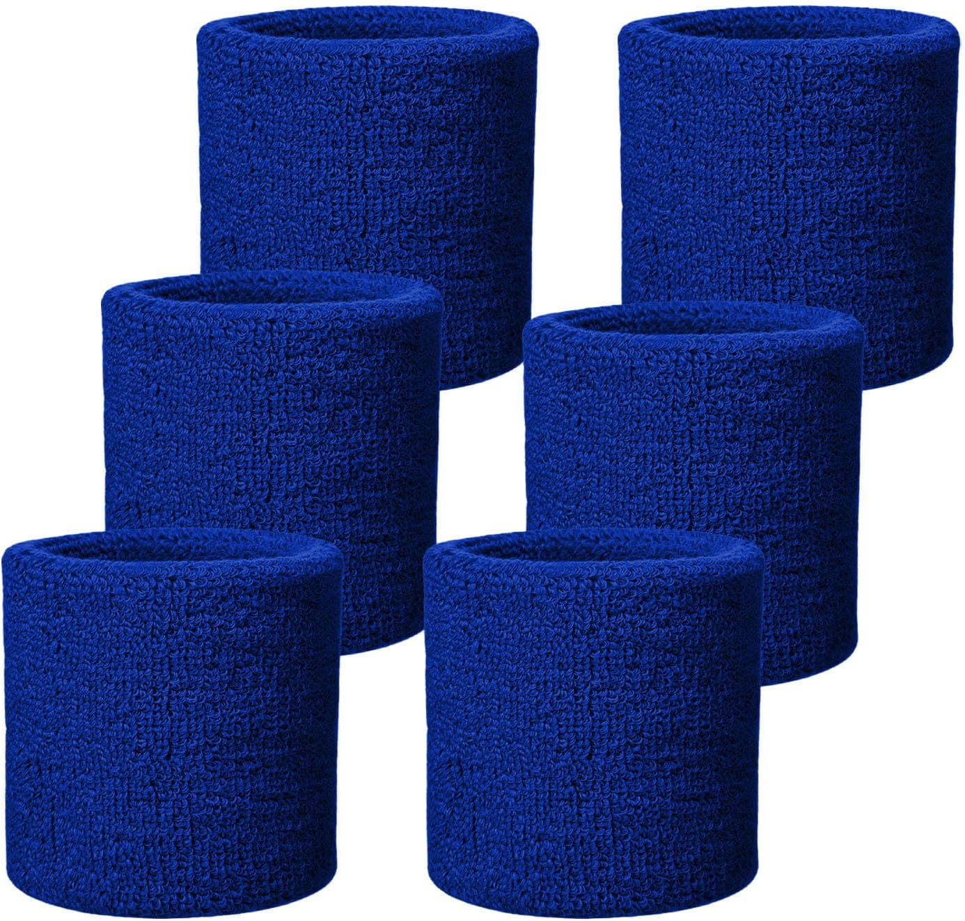 Fecawd Wristbands Sweatbands for Men & Women, Breathable Tennis Wrist Bands Absorbent Sweat Band Multiuse Wristband for Basketball, Running, Gym, Working Out