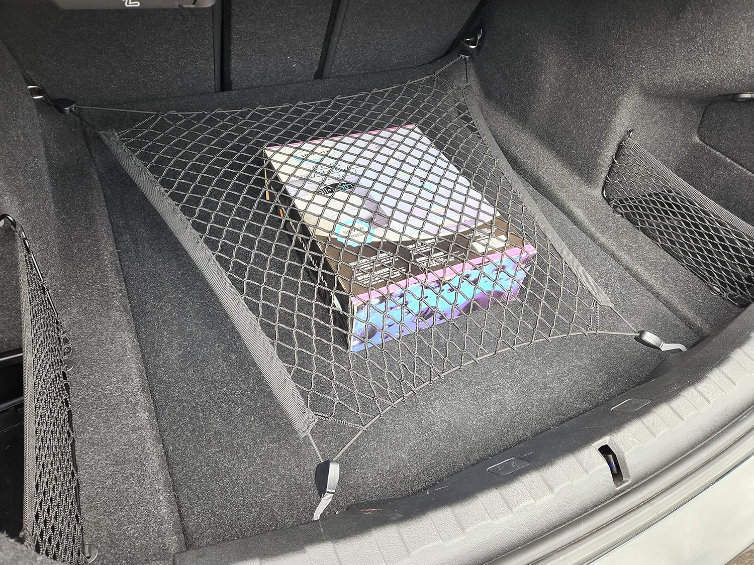 Floor Style Trunk Mesh Cargo Net for BMW 3 Series (G20) 2018-2025 - Premium Trunk Organizers and Storage - Luggage Net for Sedan - Best Car Organizer for BMW 3 Series