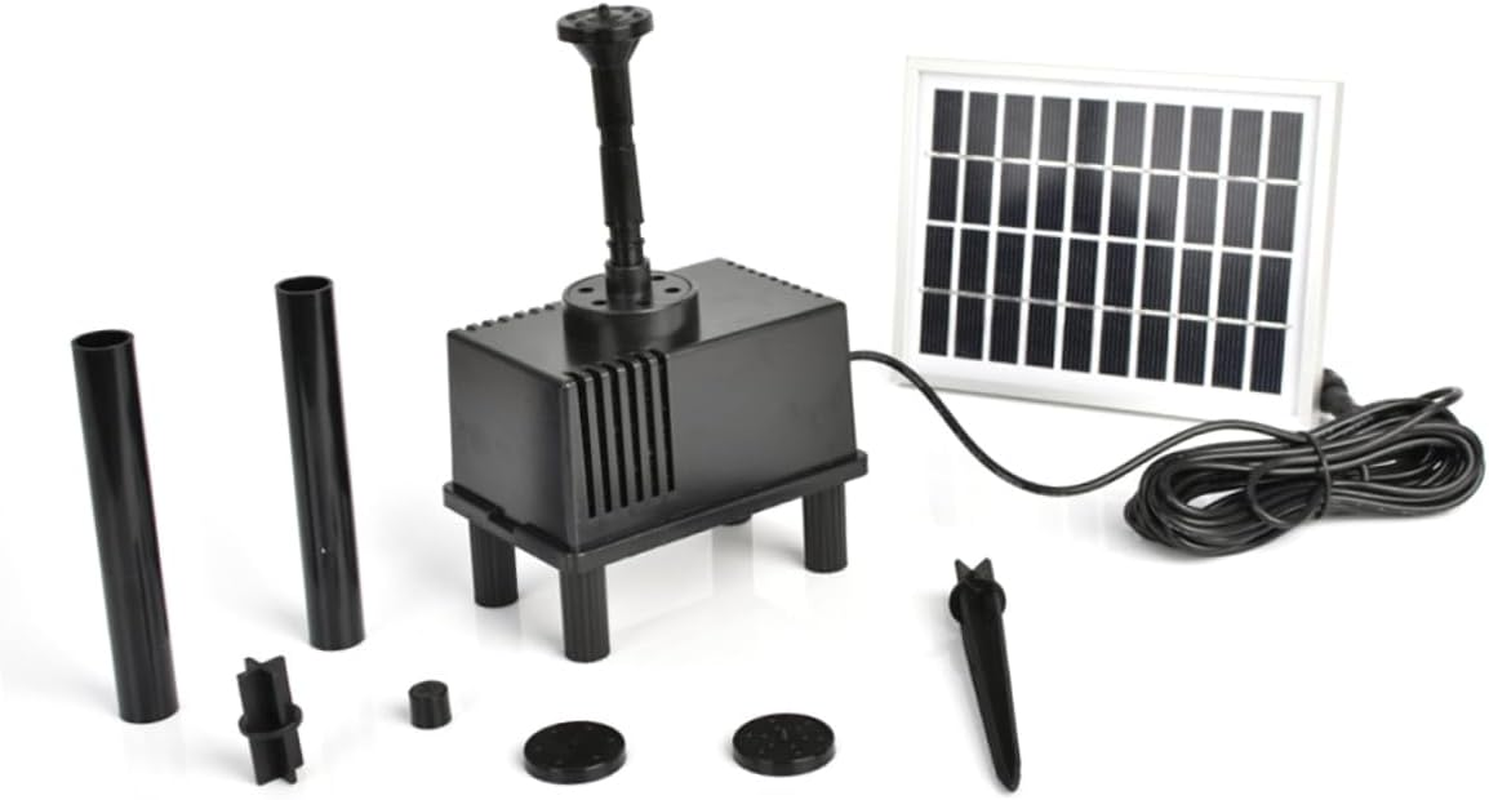 1.8W Solar Fountain Pump Solar Pond Pump for Garden Patio Aquarium 200L/H Submersible Water Filter Box Design