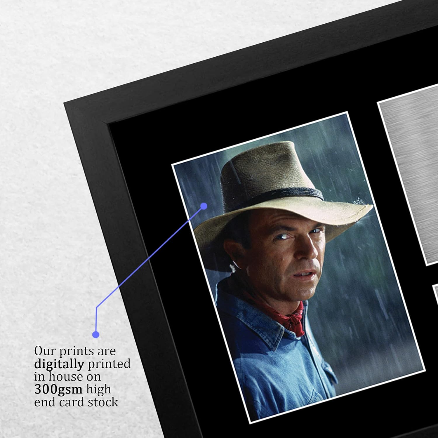 HWC Trading FR A4 Sam Neill Jurassic Park Gifts Printed Signed Autograph Picture for Movie Memorabilia Fans - A4 Framed image number 4