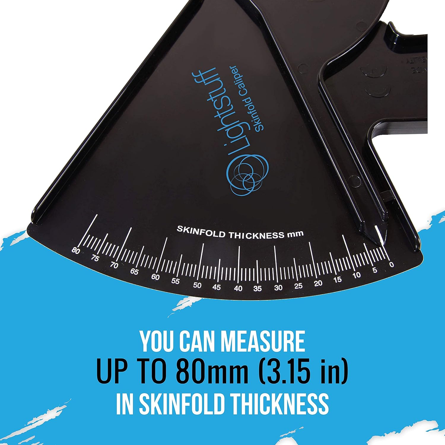 Lightstuff Precision Skinfold Caliper - Easy, Reliable Body Fat Monitoring - Quick Start Guide for Beginners, Detailed Booklet for Advanced Users