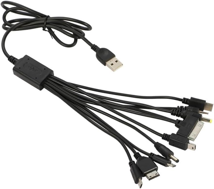 Sudroid 10 in 1 Universal Multifunction Cable Fit USB Charger Cell Mobile Phone for Nokia HTC Samsung and Bluetooth Speaker Mp3 Bluetooth Earphone Charging Cable image number 2