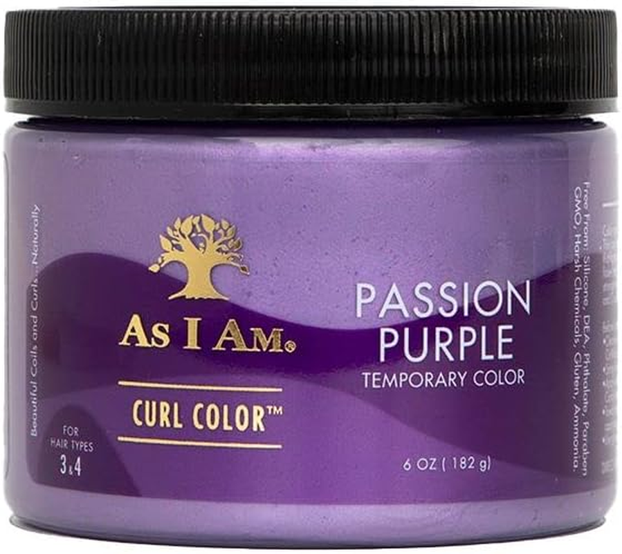 As I Am Curl Color - Passion Purple - 6 Oz - Color & Curling Gel - Temporary - Medium Hold - Vegan & Cruelty Free image number 2