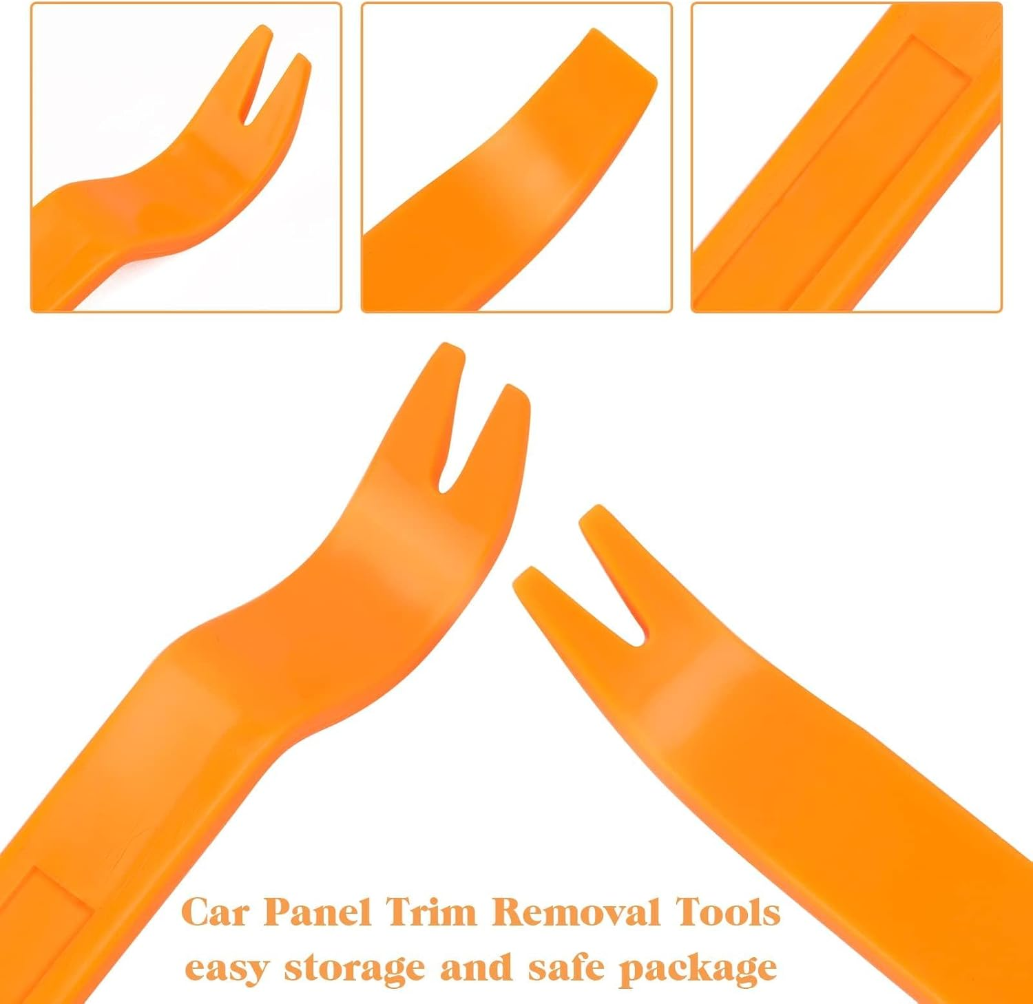 KINGLAKE Auto Door Clip Panel Trim Removal Tool Kits for Car Dash Radio Audio Installer Pry Tool 4Pcs image number 5