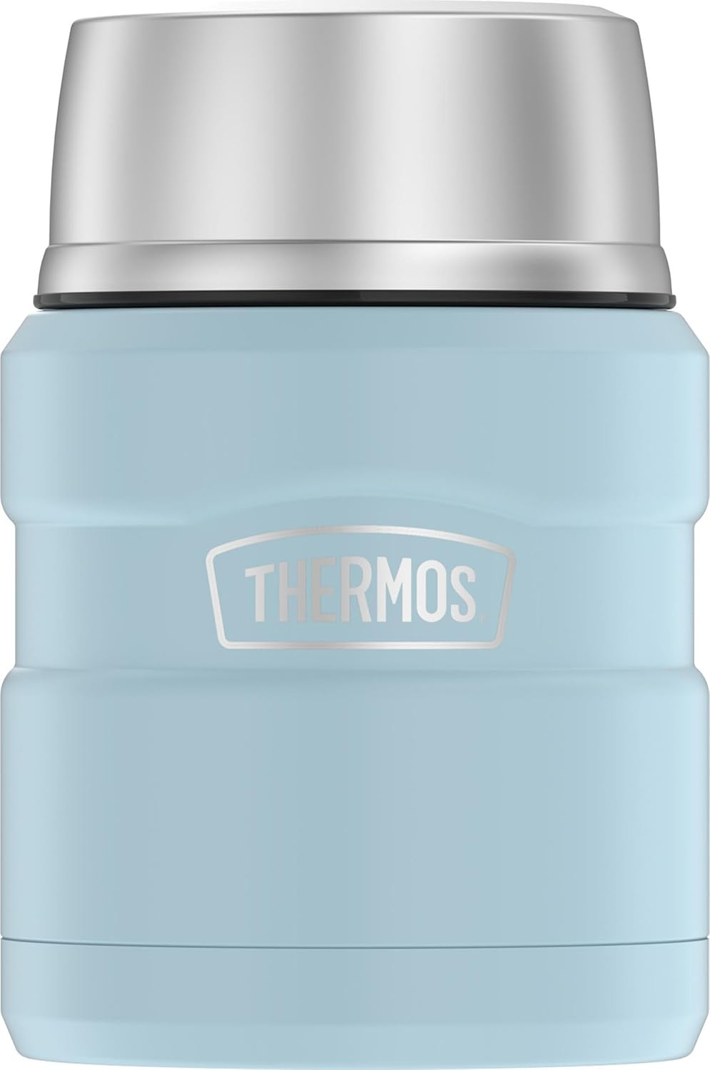 THERMOS Stainless King Vacuum-Insulated Food Jar with Spoon, 16 Ounce, Matte Rose