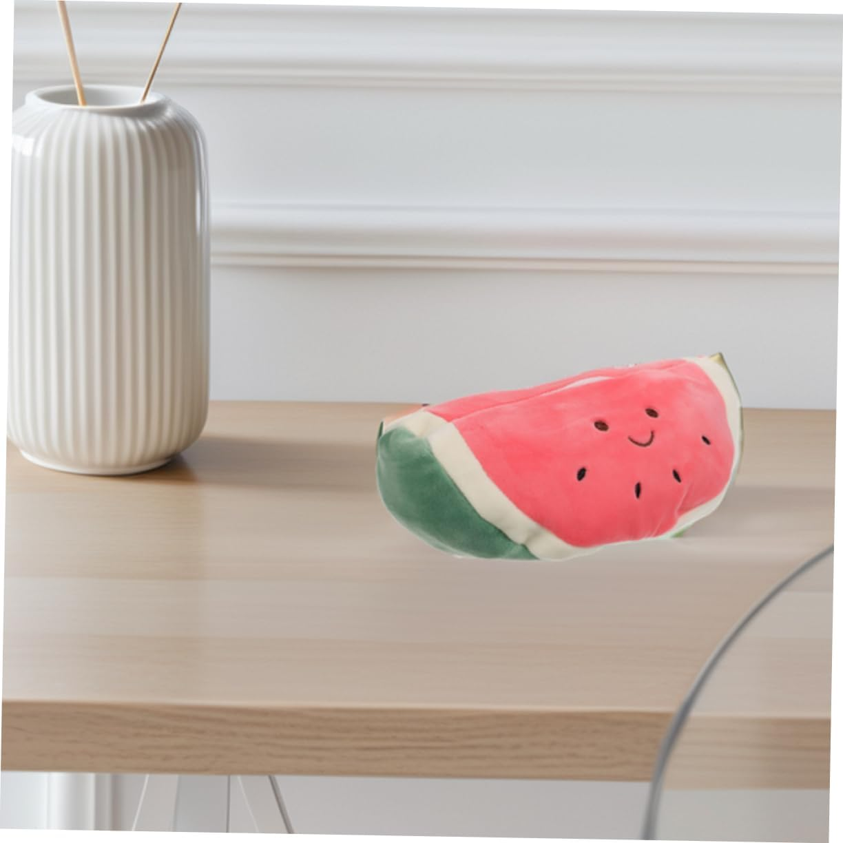 2Pcs Car Tissue Box Cute Cartoon Fruit Napkin Holder for Car Essentials Tissue Dispenser Box for Dashboard Plush image number 1