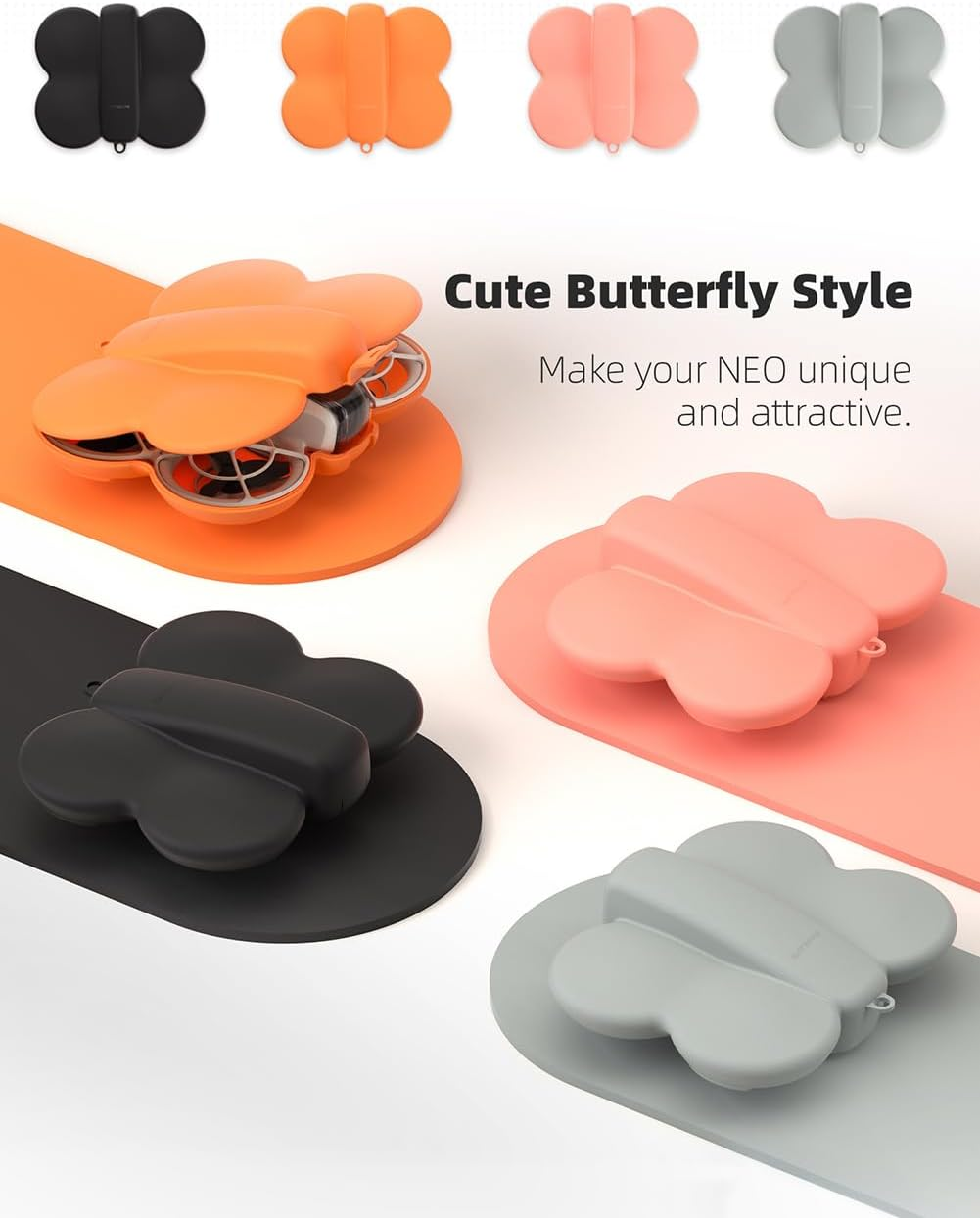 Lokyoyo Portable Travel Butterfly Protective Case for DJI Neo Drone, Mini Storage Box, Compact Storage Bag for DJI Neo, Anti-Collision and Scratch-Resistant Portable Accessories image number 1