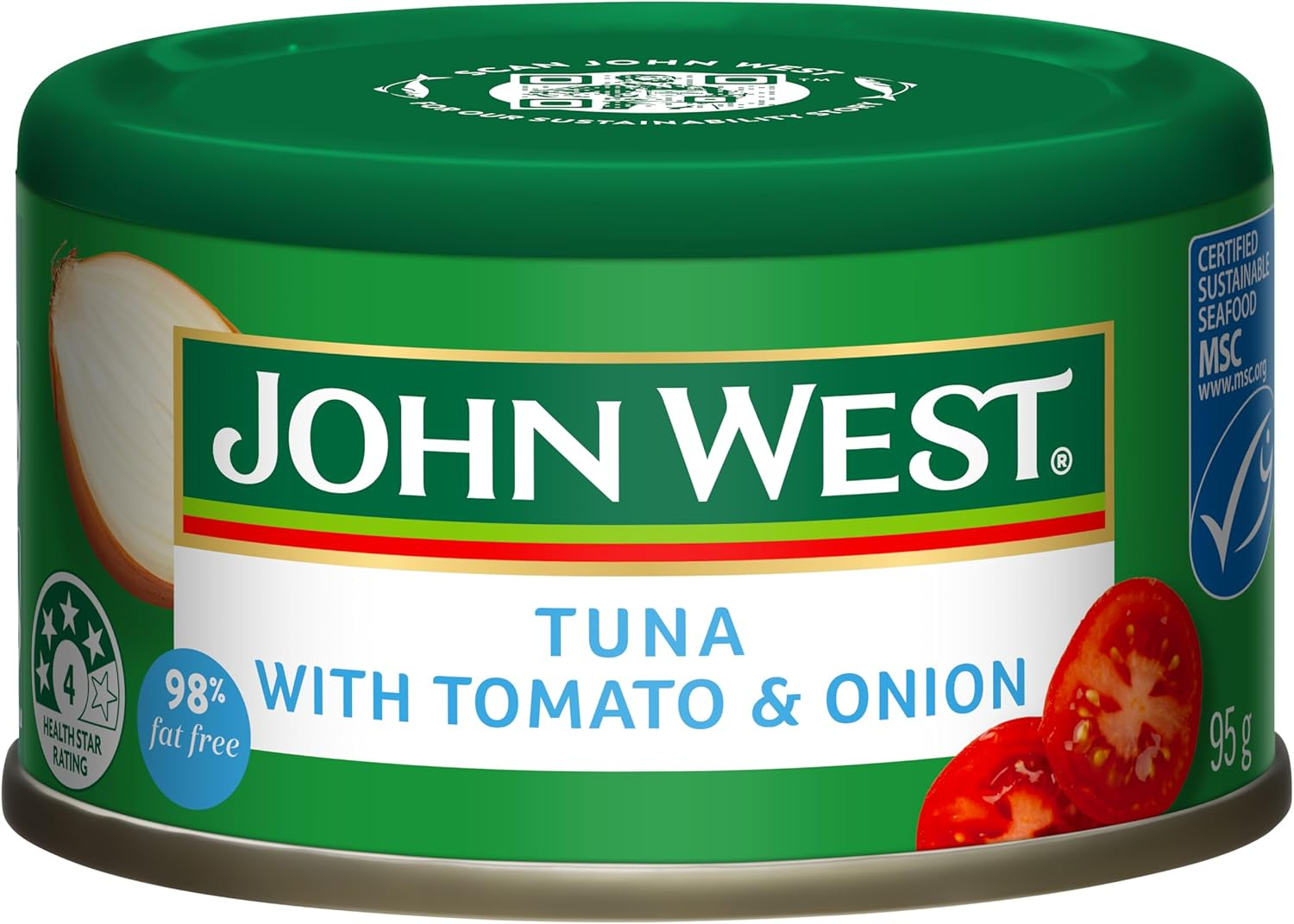 John West Light Onion and Tomato Tuna Tempters Canned Food 98% Fat Free 95 G
