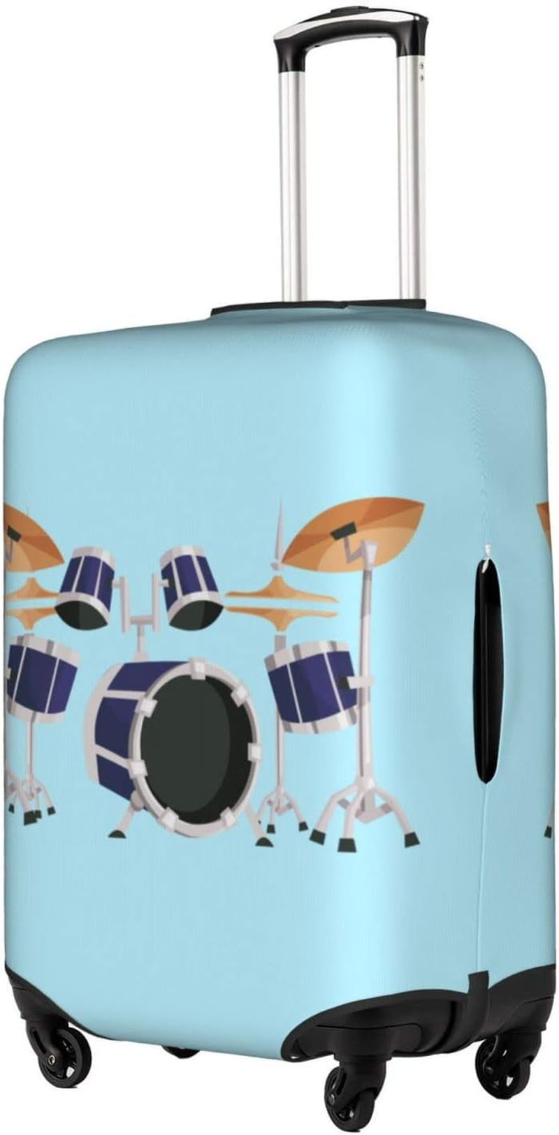 Jazz Drum Luggage Cover Anti-Scratch Suitcase Protector Fits 18-32 Inch Luggage image number 5