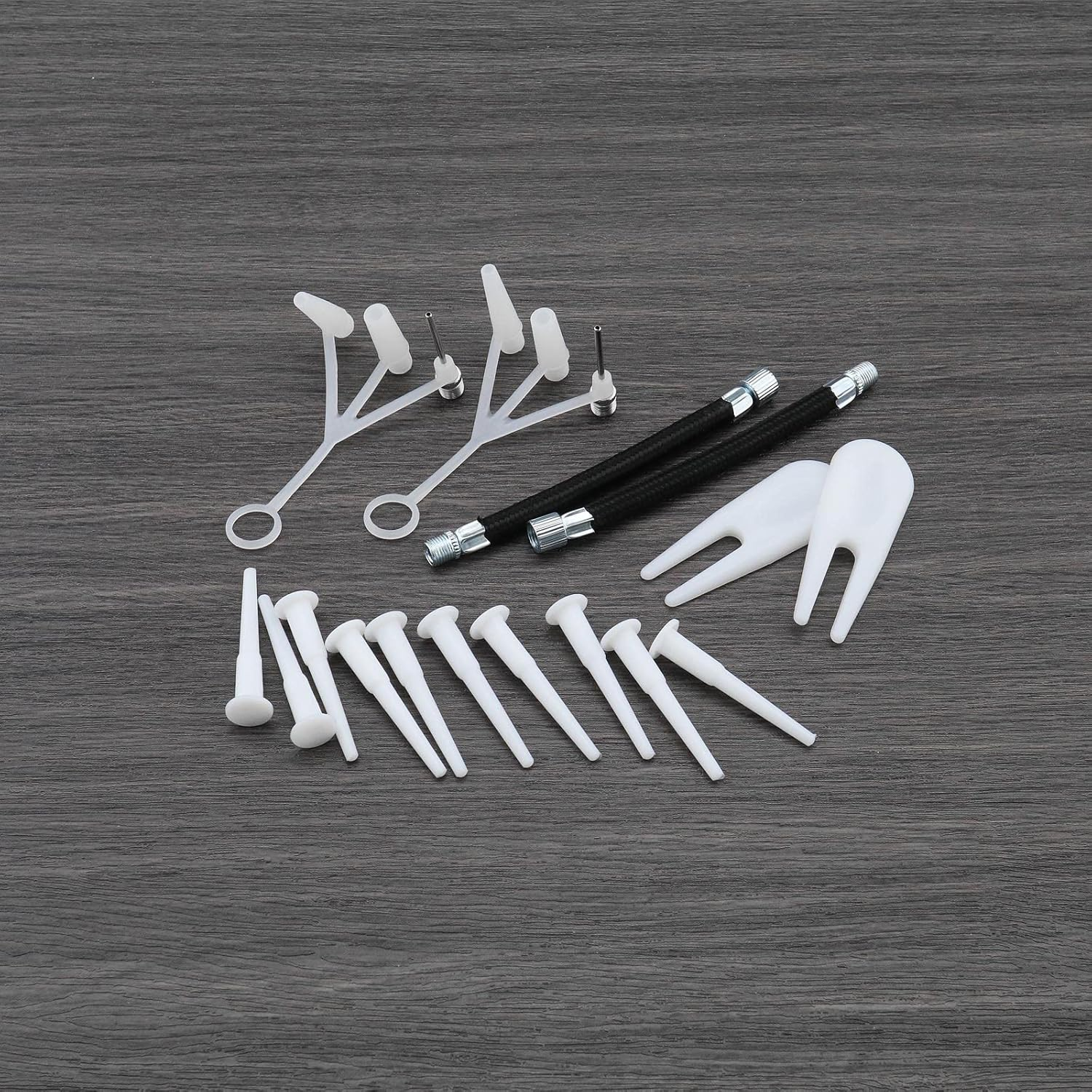 Ecsing 18PCS Exercise Ball Plug Replacement Kit with Needle Nozzle Hose Air Plug for Yoga Ball Inflatable Toy Inflatable Sofa Swimming Ring Balloon Fitness Ball image number 3