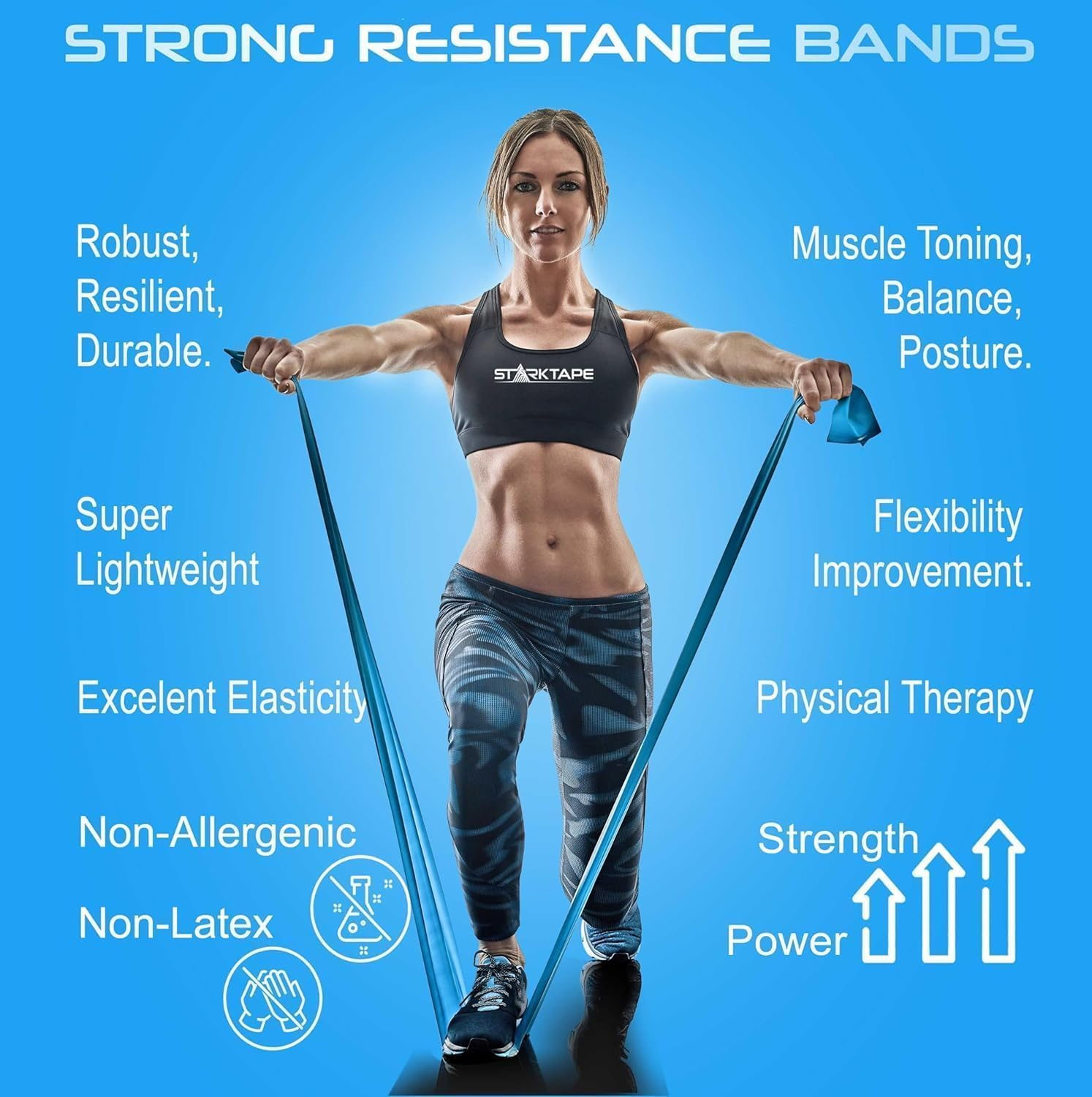 WADY Resistance Bands Set - 3 Loop Exercise Bands for Booty, Legs & Glutes Workout, Stretching Yoga/Pilates Bands for Home & Gym, Elastic Fitness Bands for Women & Men image number 3