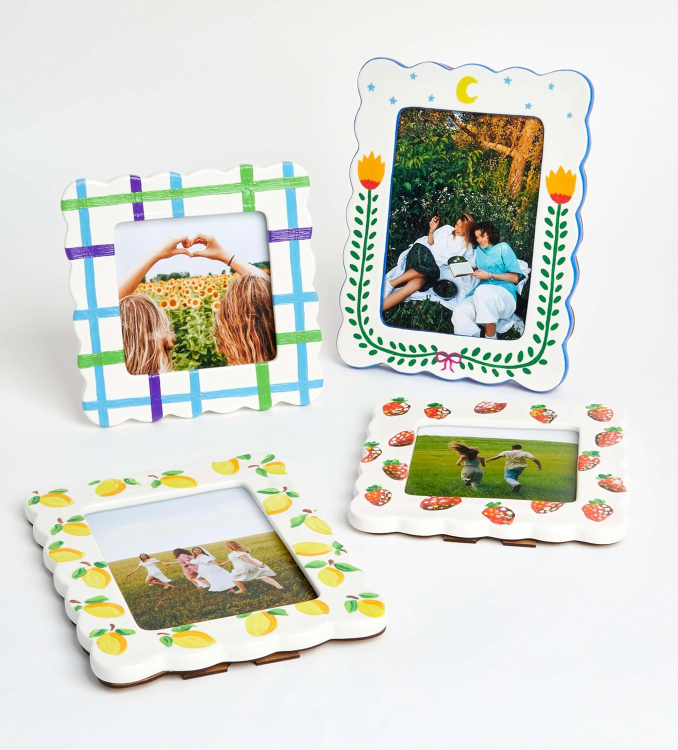 Pott&rsquo;D Paint-A-Frame Pottery Painting Kit - Personalised Photo Frame DIY Craft Set - Includes, Photo Frames, Paints, and Step-By-Step Guide image number 2