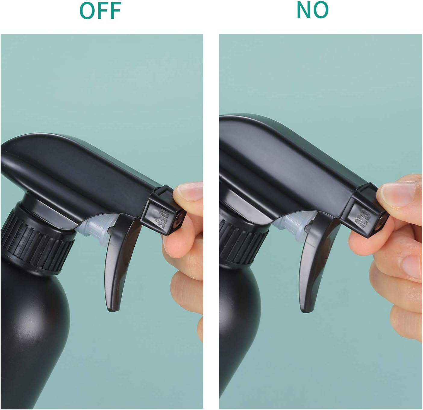 3 Pcs Plastic Spray Bottles, 500 Ml/17 Oz, Black, Refillable, Heavy Duty, Reusable, BPA Free, Sprayer, Garden image number 6