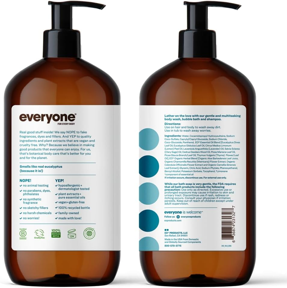 Everyone Pacific Eucalyptus 3In1 Soap, 32 FZ image number 6