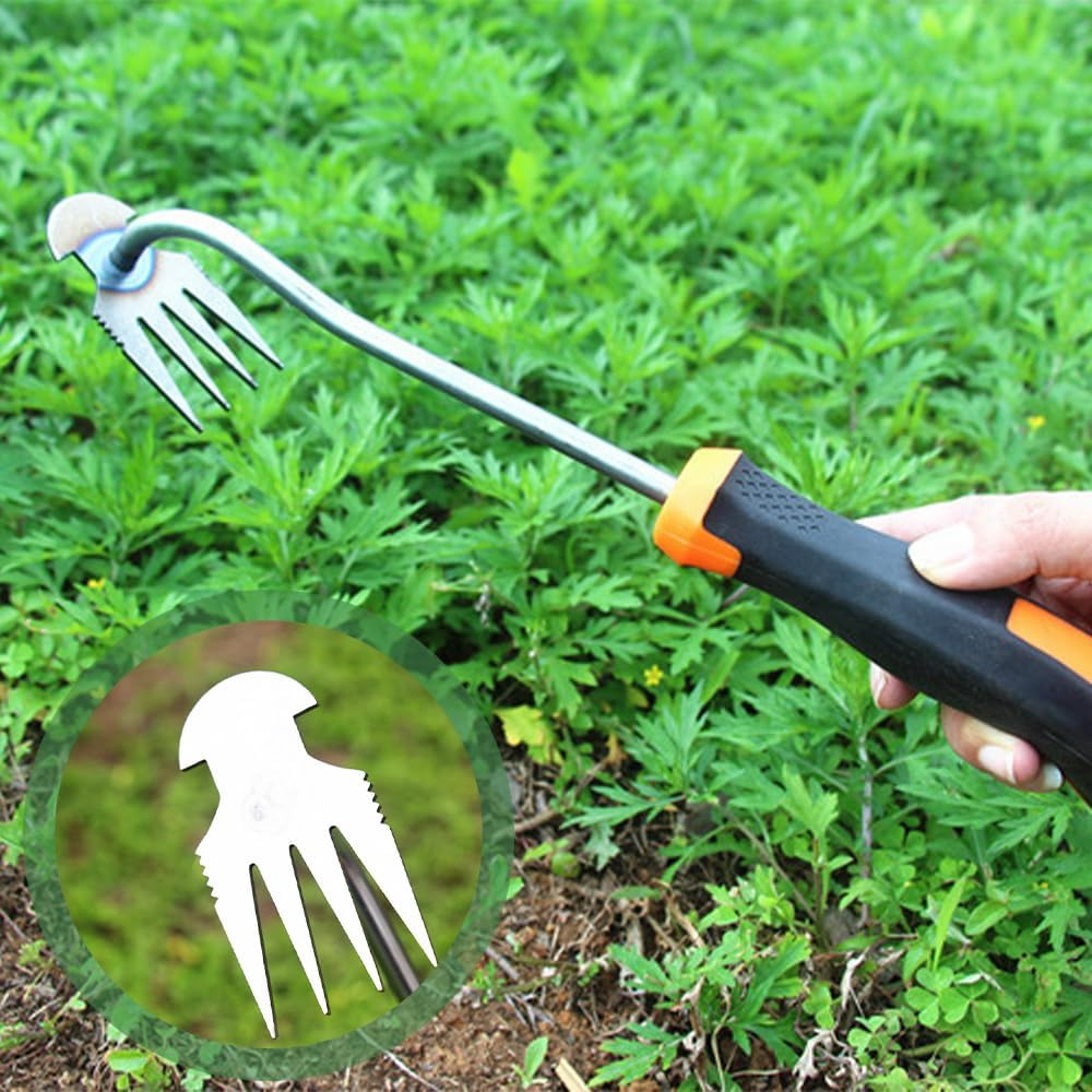 3 PCS Weed Puller Tool,Weeding Tool,Crack Weeder Crevice Tool,Hand Weed Puller,Grip Garden Too,With Ergonomic Handle,Manual Hand Portable Weeder Tool,Weeding Tool Effective for Garden Enthusiasts image number 2