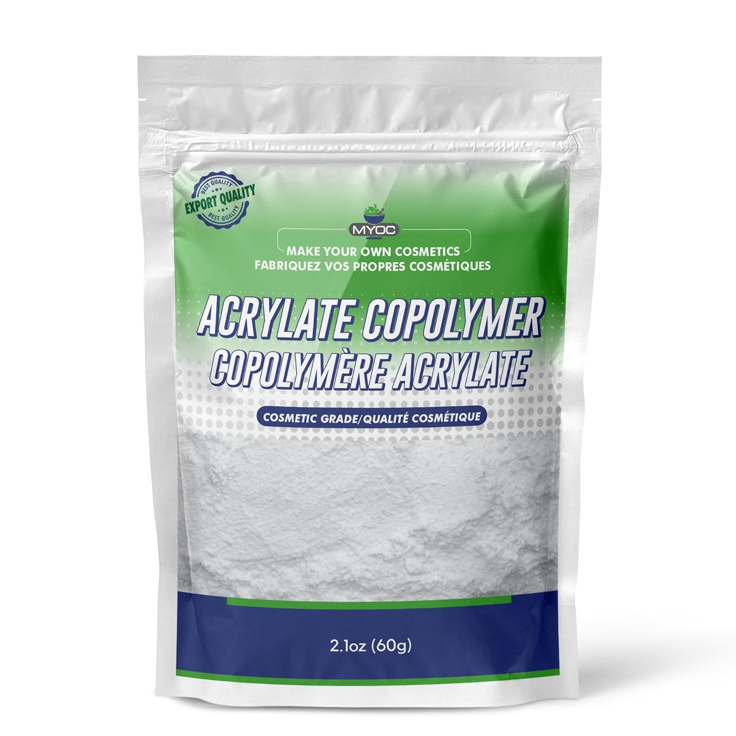 Myoc Acrylate Copolymer, 60Gm | Pure, Non-Gmo, Cosmetic Grade| Skin Care, Hair Care | Used in Shampoo, Emulsion, Face Wash, Gel, Nail Products image number 4