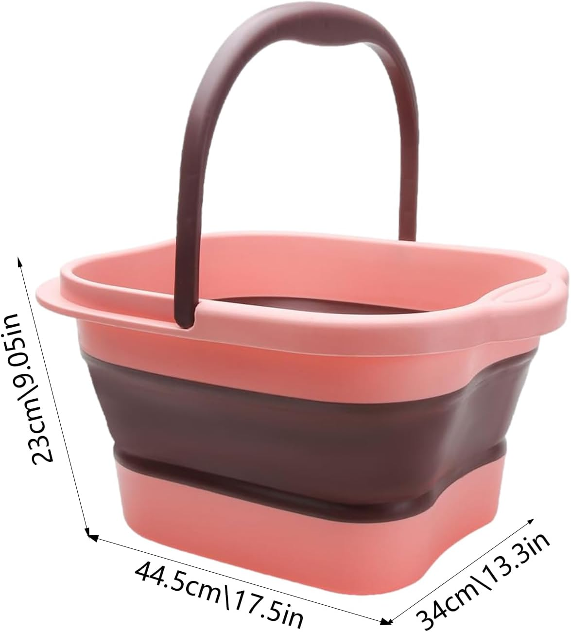 Foot Bath Bucket - 15L Pedicure Foot Bucket Feet Soaking Tub | Foldable Foot Spa Bucket Portable Large Space Foot Soak with Handle, Foot Tub for Outdoor Laundry Travel Hoffti image number 1