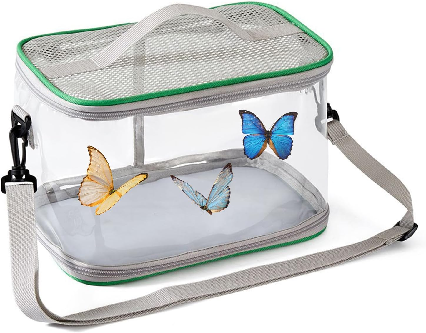 Butterfly Enclosure - Monarch House Butterfly Catcher Enclosure | Foldable Small Animal Terrarium Pet Supplies for Observation Larvae Bee Home Classroom Education Exploration image number 5