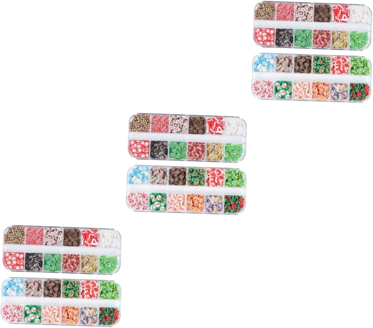 FRCOLOR Chic Christmas Style Nail Decors for Xmas Xmas Themed Manicure for Party Women