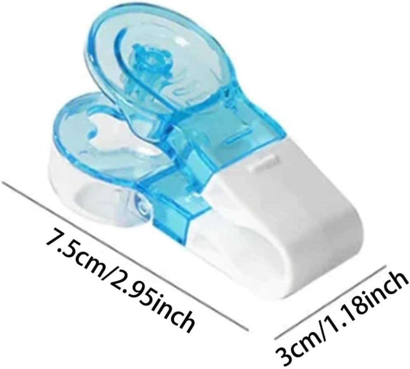 2 Pcs Blue Portable Pill Taker Remover, Pill Remover, Blister Pack Opener Popper Assistance No Contact Easy to Take Out Travel Tablet Dispenser Pills Extractor Tools image number 5