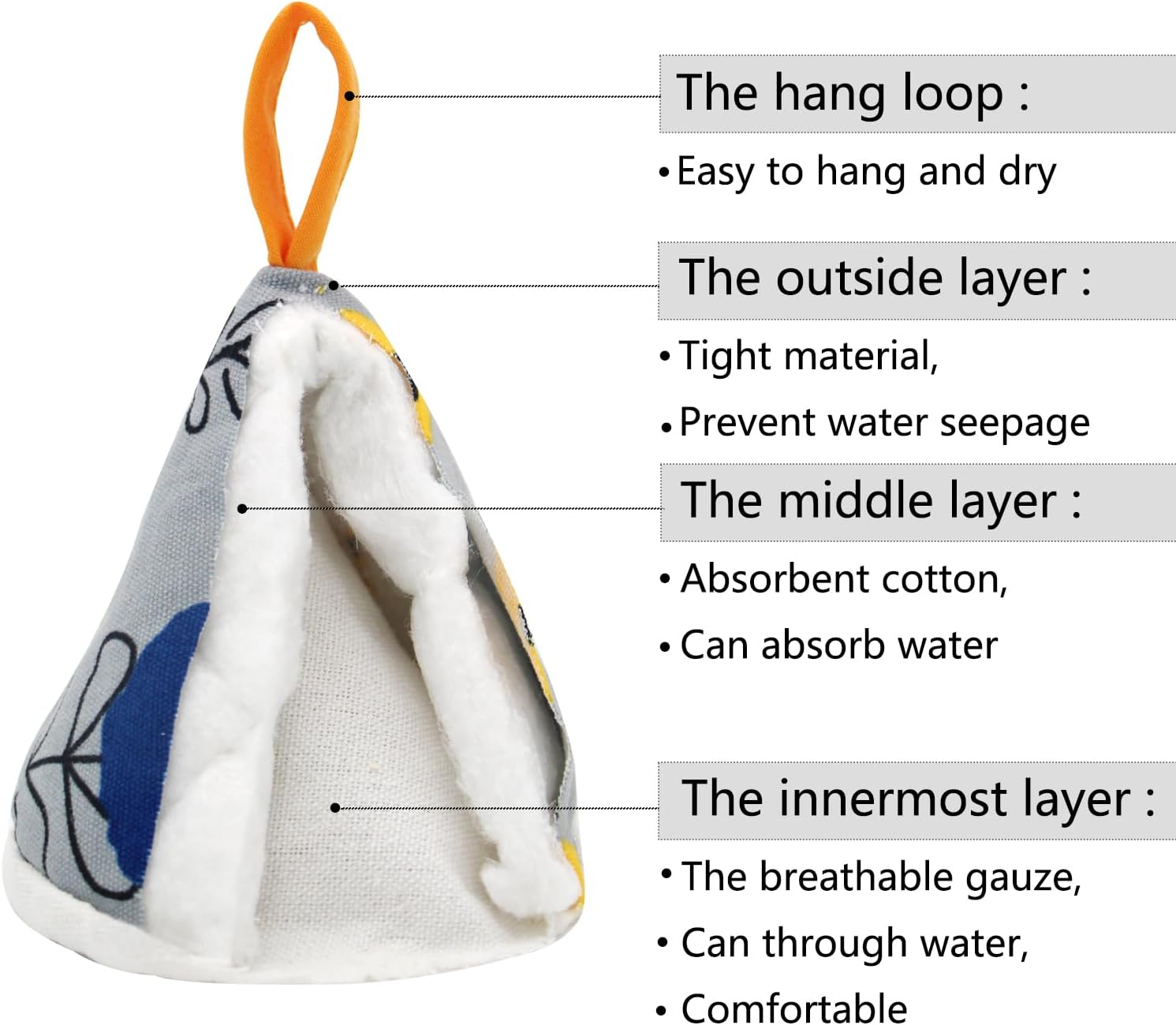 Pee Covers Baby Boy, Newborn Boys Water Absorption Teepee Pee Shield Infant Reusable Pee Cap Diaper Changing, 4 Pcs image number 5