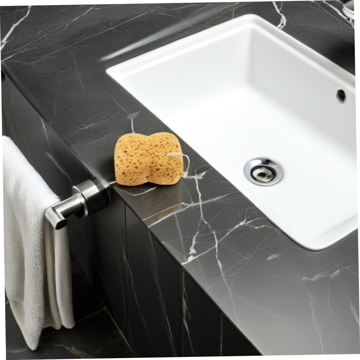 Natural Sea Sponges Shower Scrubber 2 Pack Soft Exfoliating Bath Sponge for Gentle Skin Care and Home Use Light Brown image number 3