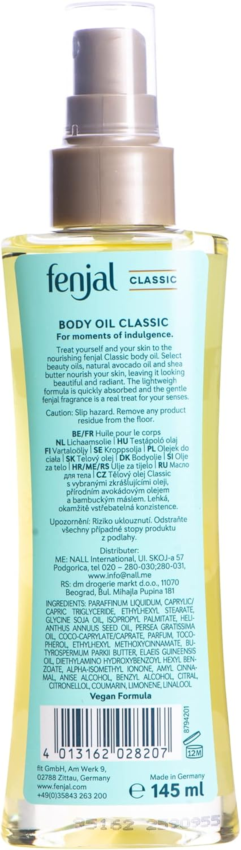 Fenjal Classic Body Oil 145Ml image number 2
