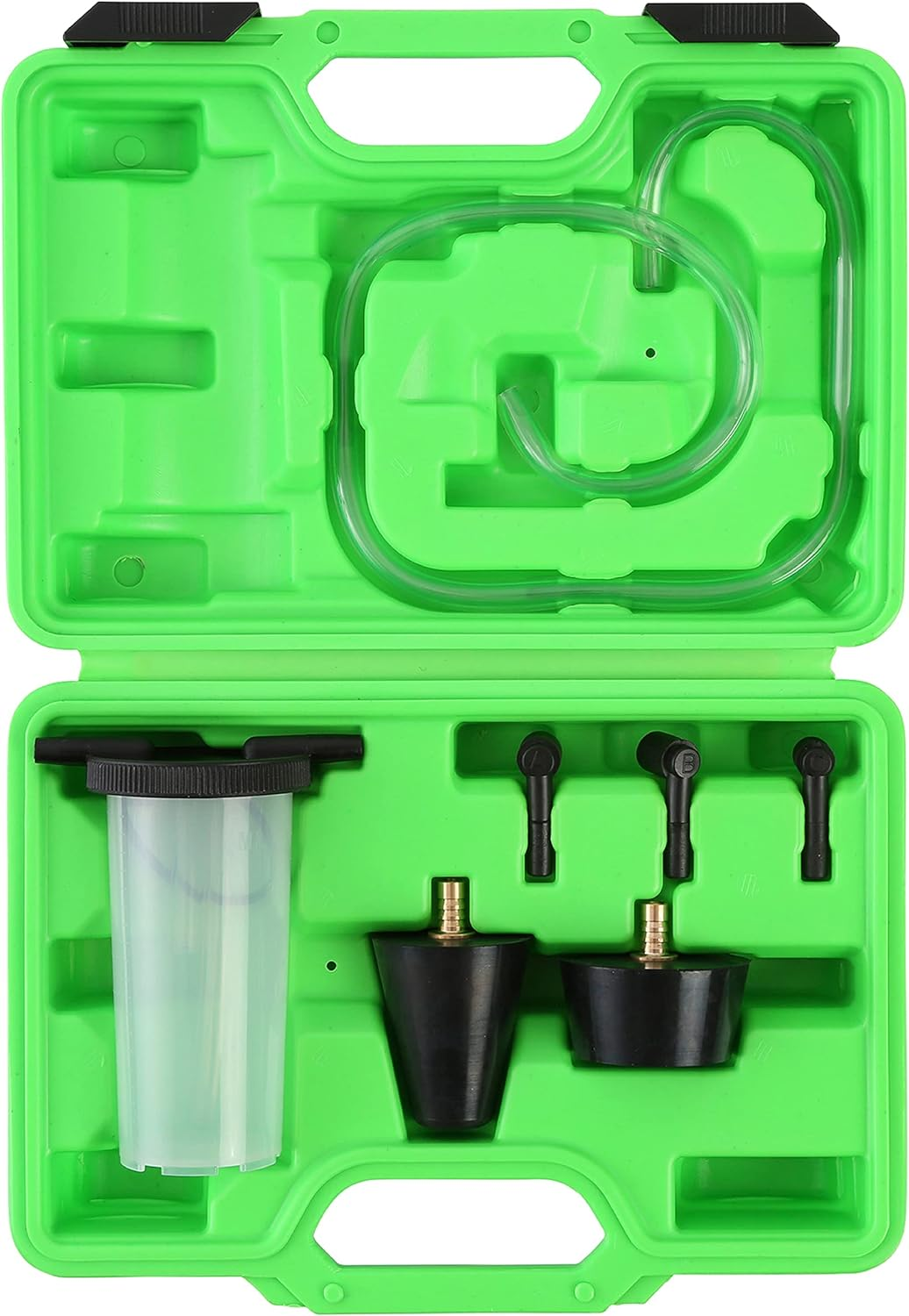 OEMTOOLS 27311 Power Steering and Brake Bleed Adapter Kit, Works W/Hand Vacuum Bleeder, Brake Line Bleeder Kit W/ 2 Rubber Power-Steering Adapters image number 1