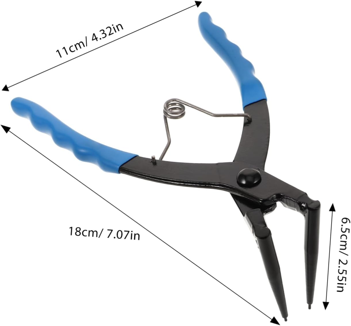 OSALADI Retaining Circlip Pliers Bending Pliers 90 Degree Angled Design for Motorcycles Cars and Trucks Sturdy Internal Snap Ring Removal Tool Professional Automotive Hand Tool image number 3