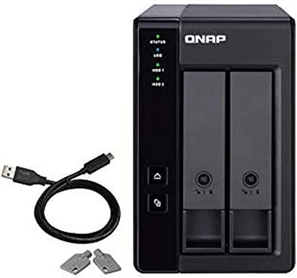 QNAP TR-002 2 Bay Desktop NAS Expansion - Optional Use as a Direct-Attached Storage Device image number 2