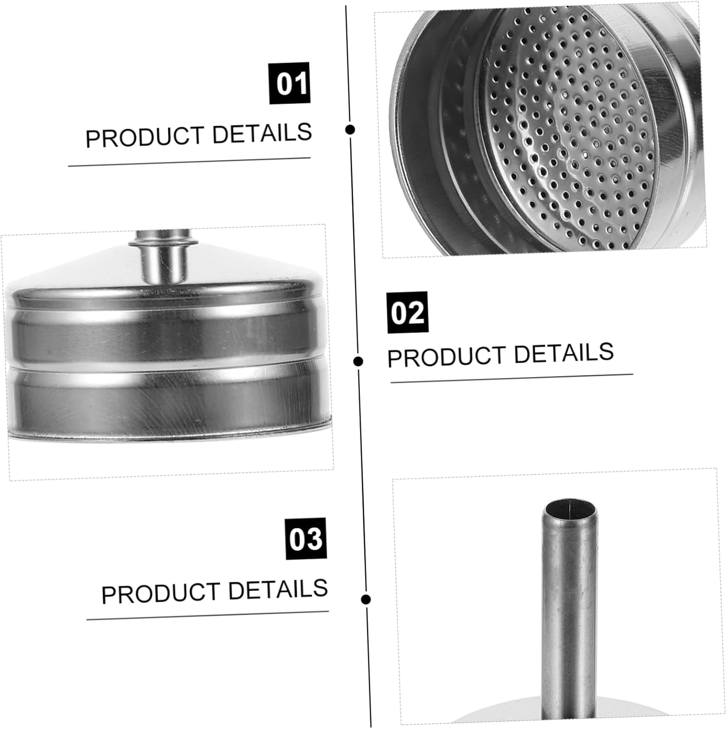 Hoement Reusable Stainless Steel Pot Funnel Easy Cleaning Coffee Filter Dripper Filter Cup Tea Slag Funnel image number 1