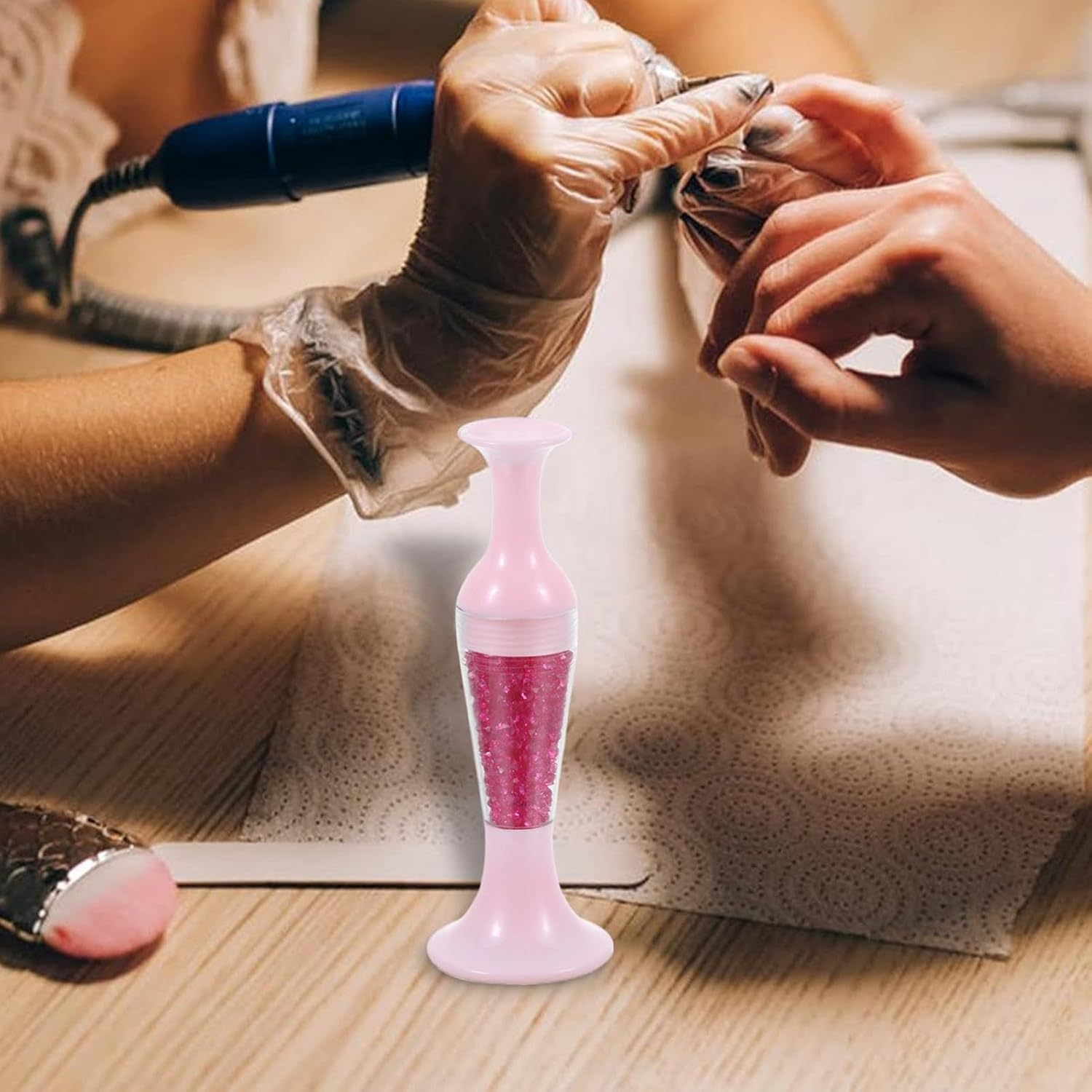 Gem Art Drill Pens | Gem Art Accessories Pens,Comfortable Grip Gem Art Accessories Pens, Flower Pot Shaped Point Drill Pen for Nail Crafts Making image number 5