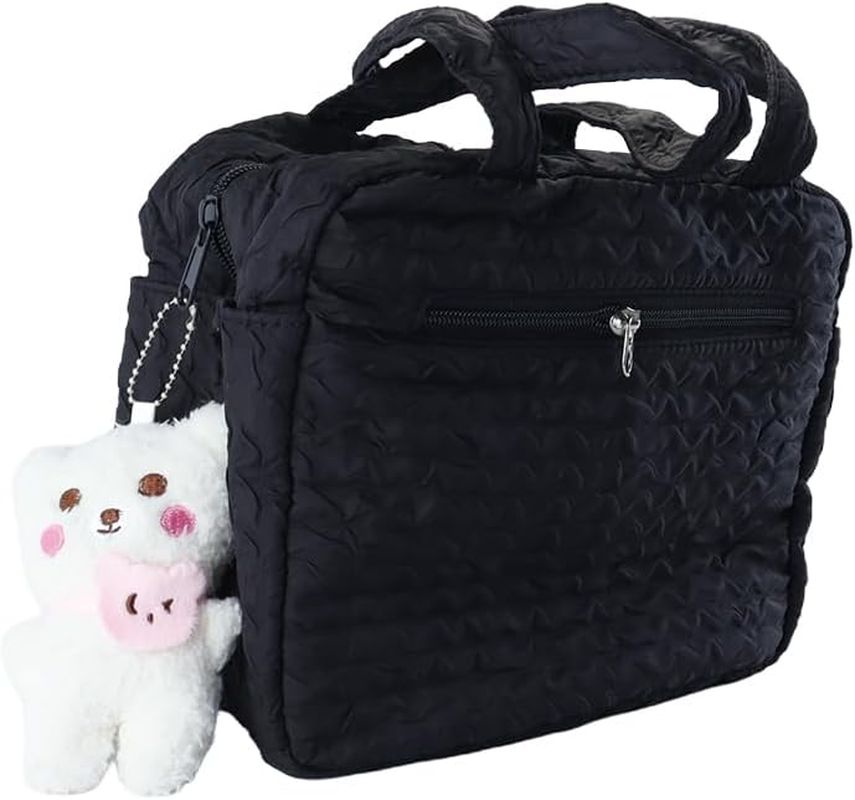 Newborn Nappy Changing Bag with Pendant Portable Travel Diaper Tote for Pram Adjustable Strap Mum Dad Waterproof Organizer Insulated Pockets image number 3