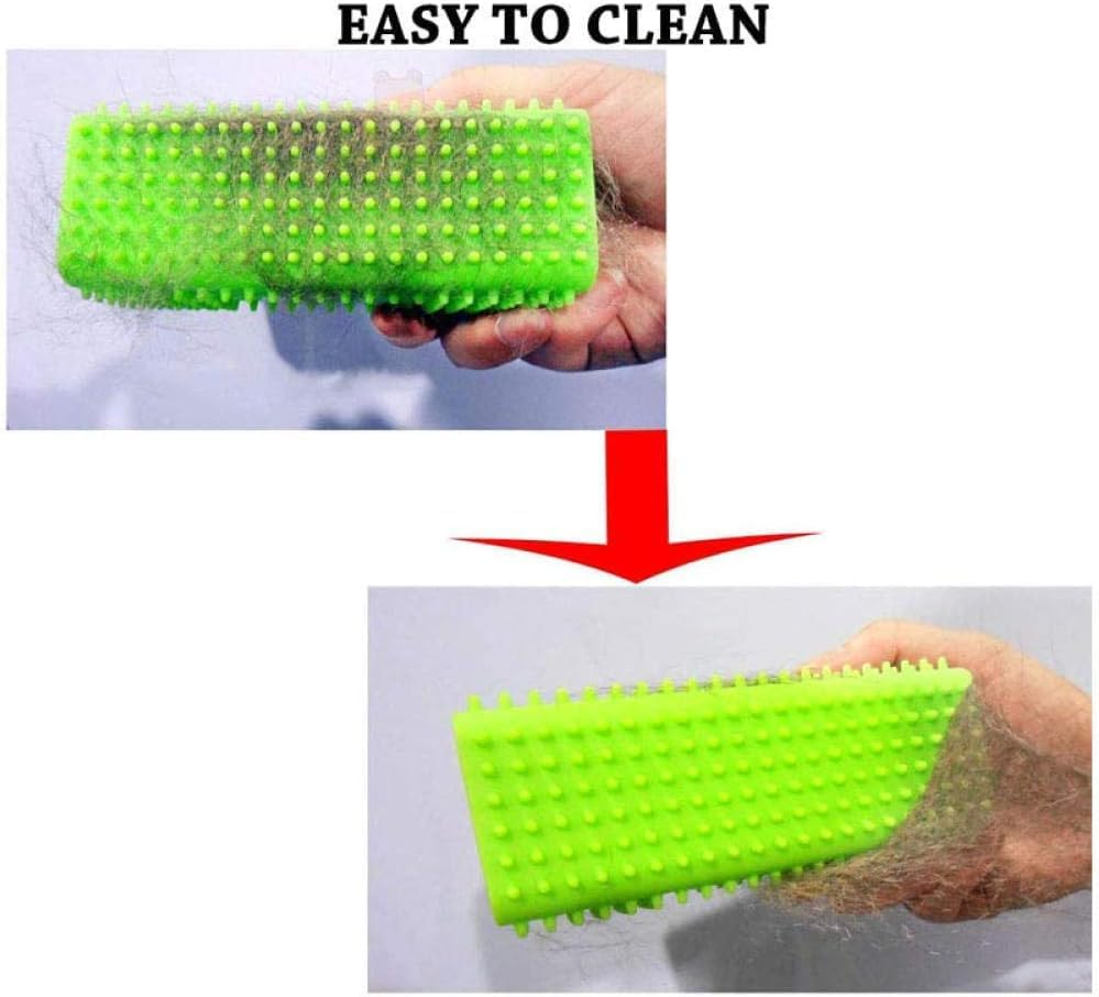 Hollow Rubber Pet Dog Cat Hair Remover, 2Pcs Carpet Block Roller Sofa Hollow Rubber Cleaner Brush,Dog Hair Sofa Hollow Rubber Cleaner Brush,Hollow Rubber Pet Hair Block Roller Cleaner Brush for Carpet image number 1