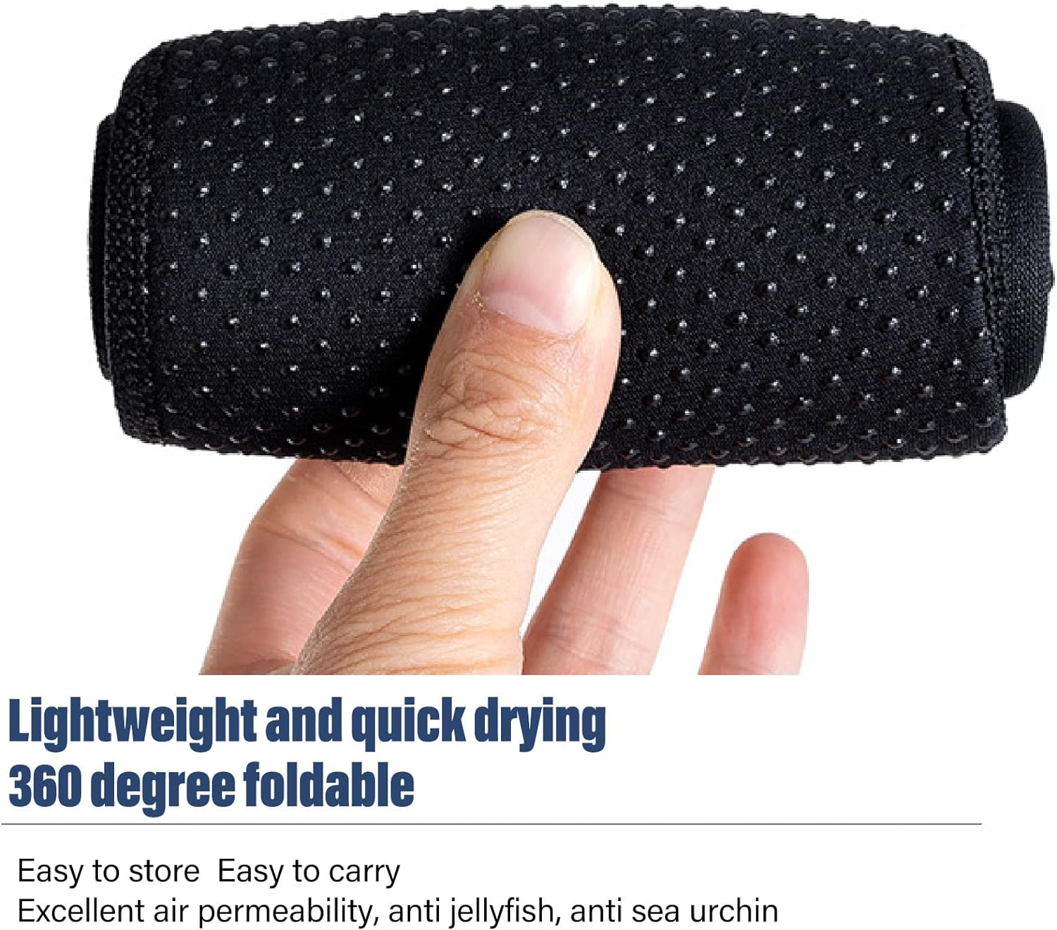 Diving Sock, 3Mm Thermal Beach Neoprene Sock anti Slip Sand Proof Flexible Diving Fin Wetsuits Water Sock for Snorkeling, Swimming, Scuba Diving, Water Sports, Men, Women, 1 Pair (M) image number 4