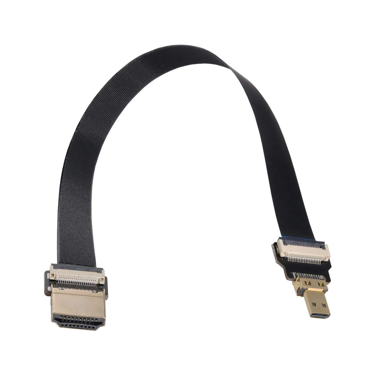 Xiwai CYFPV HDMI Male to Micro HDMI Male Extension FPC Flat Cable 1080P for FPV HDTV Multicopter Aerial Photography (0.2M) image number 5