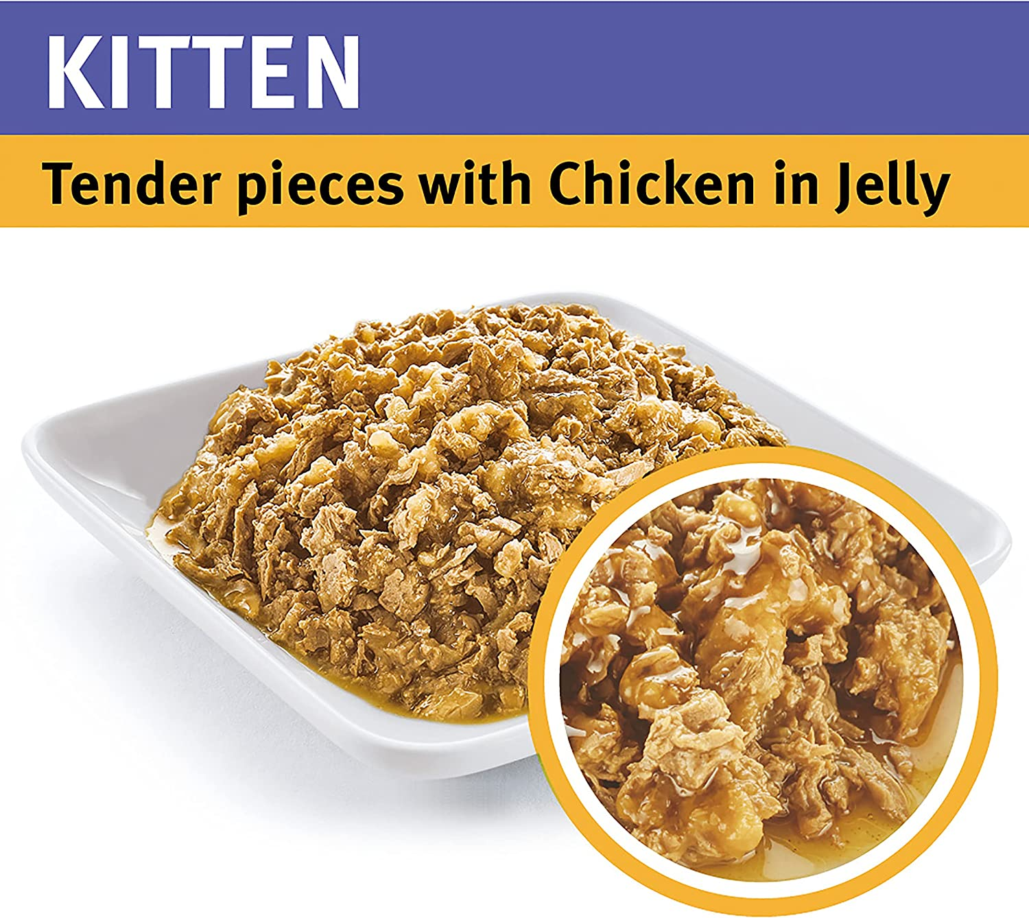 PRO PLAN Kitten Wet Cat Food Chicken in Jelly 12X85G image number 2
