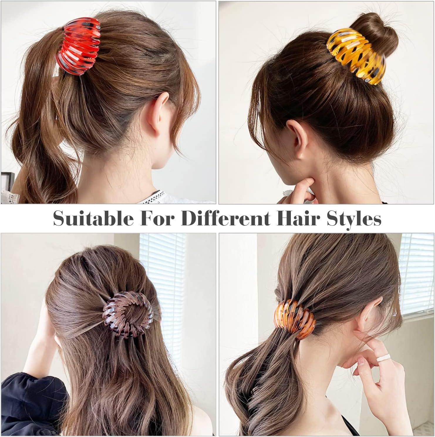 7Pcs Birds Nest Hair Clips,Bird Nest Plate Hairpins,Bird Nest Hair Clip Velvet Ponytail Holder,Bird Nest Hair Clip round Hairband,Bird Nest Velvet Hair Clip,Bird Nest Hair Clip Velvet Ponytail Holder - Color A image number 3