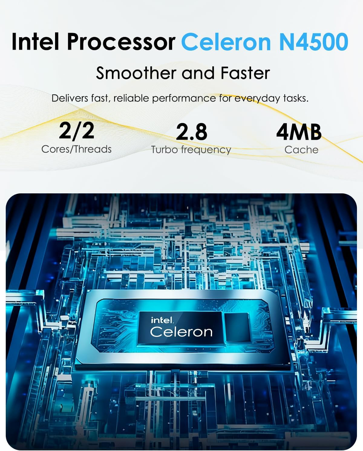 Kayoote 15.6 Inch Win 11 Pro Laptop Computer for Students & Business, Celeron N4500 6+128GB Laptops with FHD Display, Wi-Fi 5, BT, Laptop Computers for Work, School image number 5