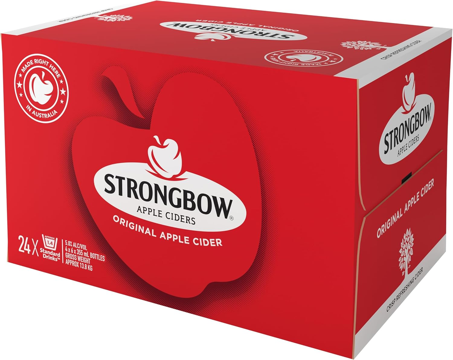Strongbow Original Apple Cider Bottle 355 Ml 4 X 6 Pack
