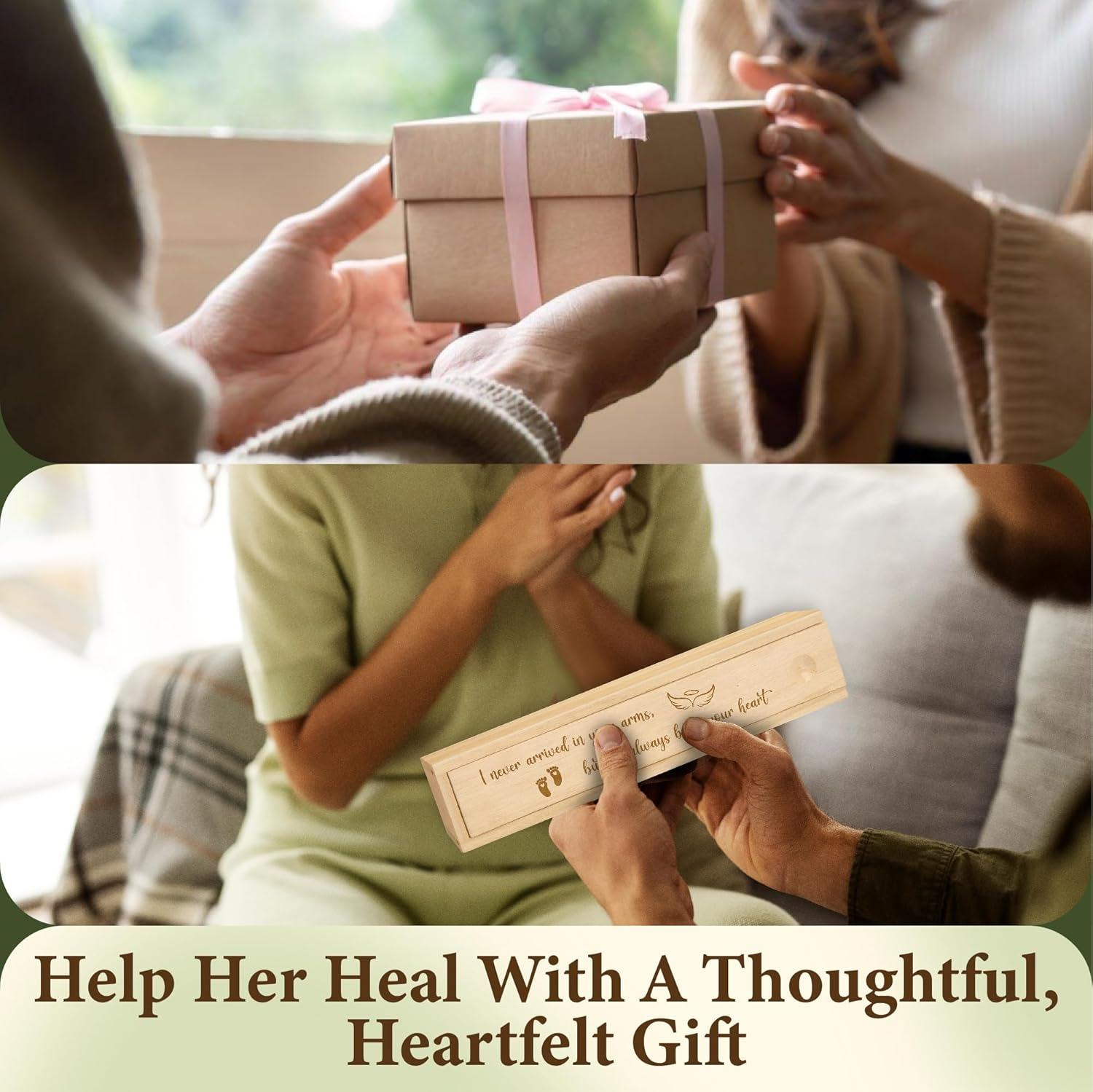 Miscarriage Gifts for Mothers - Mothers Day Gifts for Moms Who Lost a Baby, Gift for Miscarriages Loss of Baby Sympathy Gift, Infant Loss Test Keepsake Box image number 2