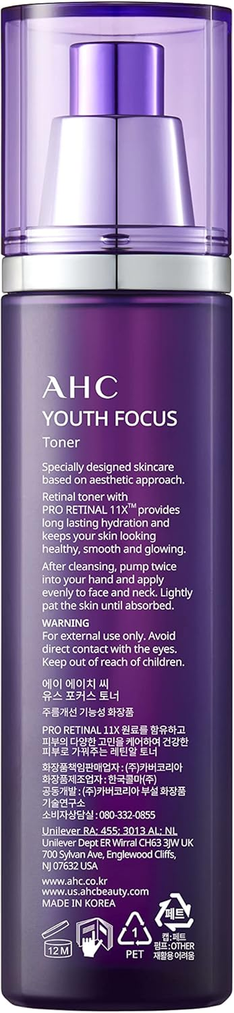 AHC Youth Focus Toner, 130 Ml image number 4