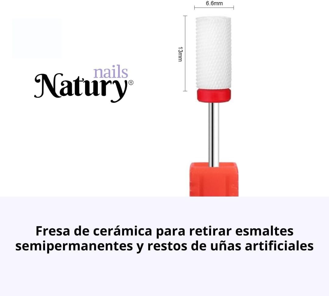 Ceramic Nail Cutter Cutter Ceramic Drill Bit for Nail Cutter Manicure Pedicure Nail Polish Acrylic Nails and Gel Nails Red Grit