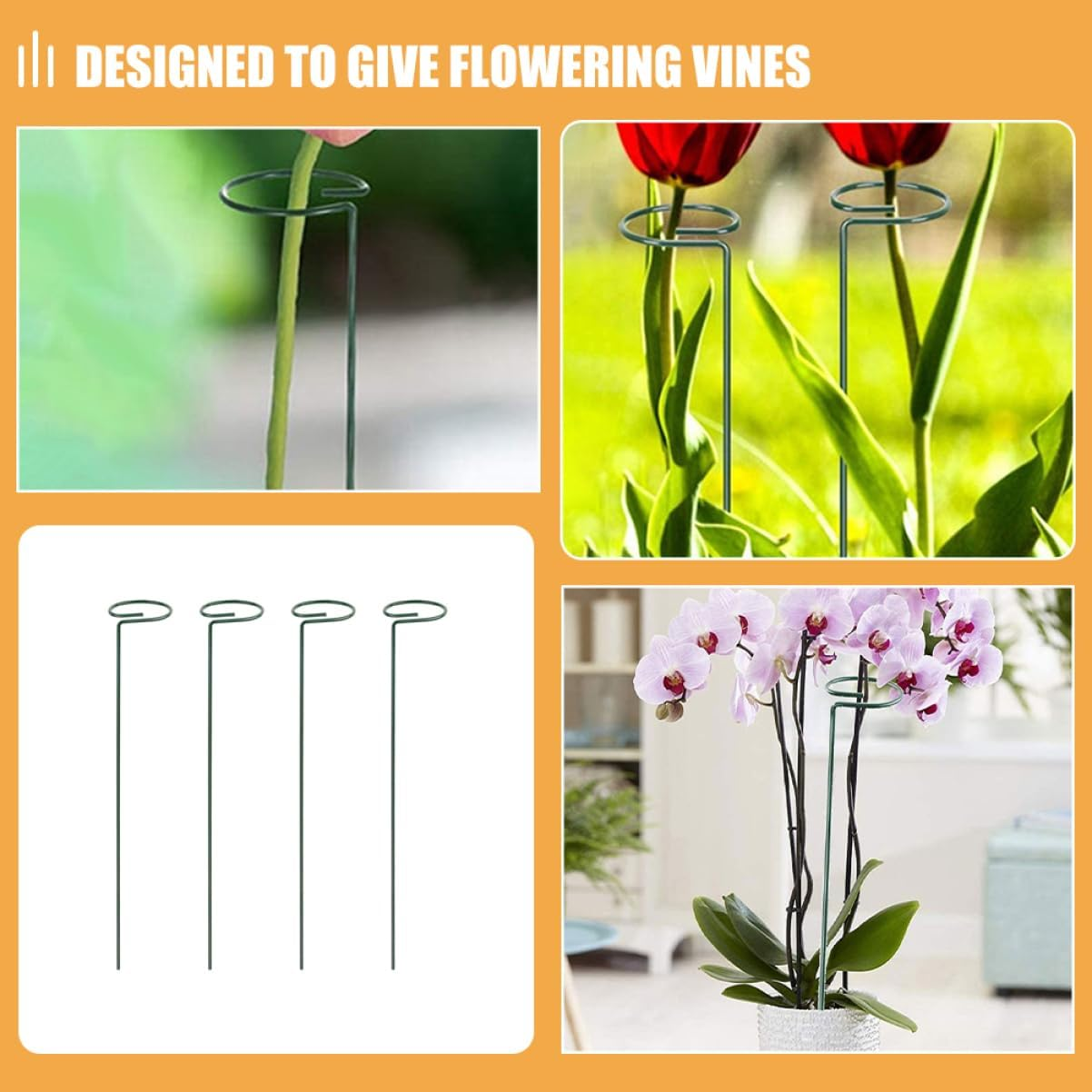 ORFOFE Trellis for Potted Plants Plant Trellis Indoor Garden Support Tall Stakes for Gardening image number 6