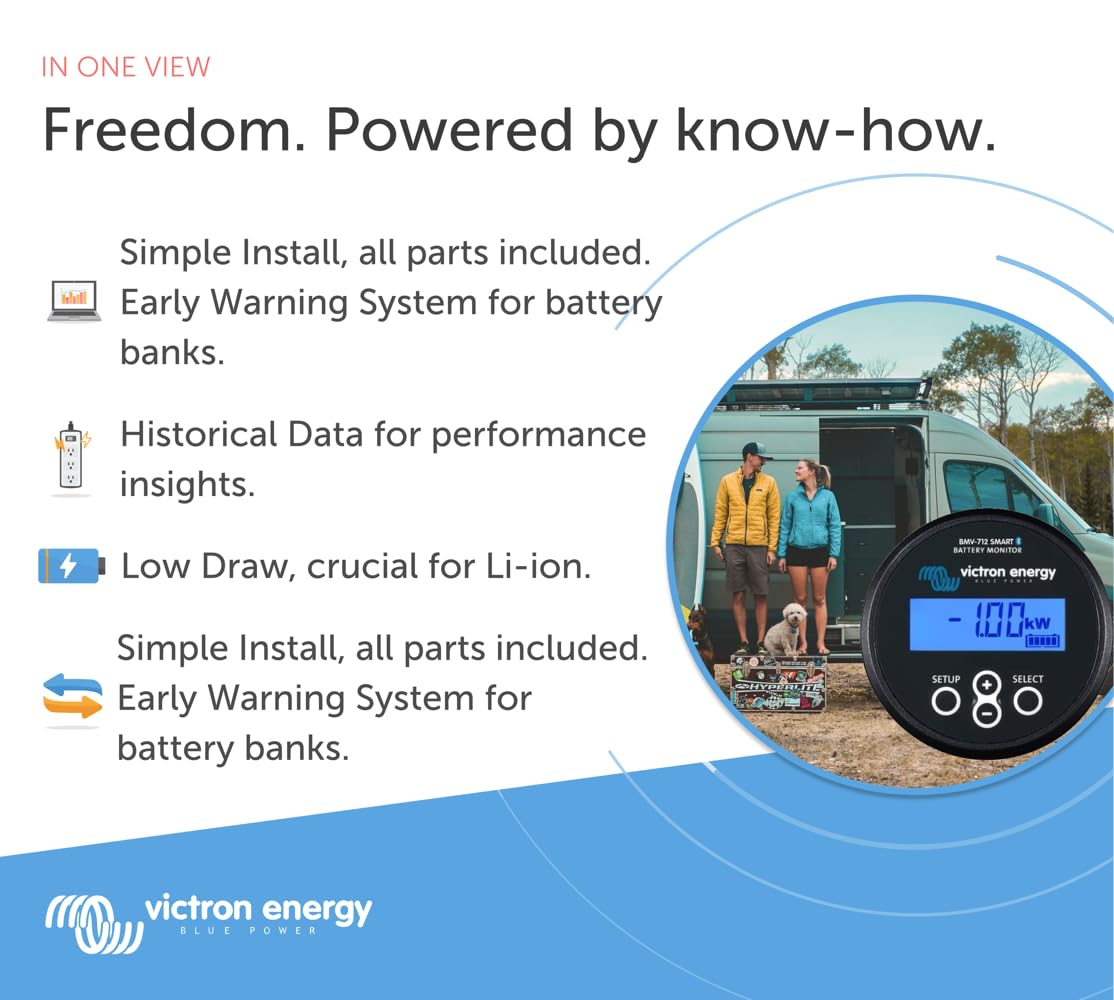 Victron Energy BMV-712 Smart Battery Monitor (Black) image number 4