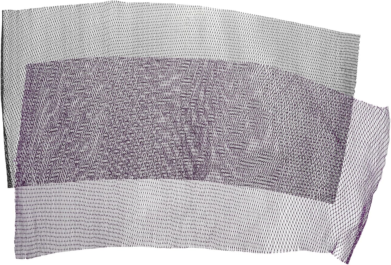 PHENOFICE 2Pcs African Net Sponge Exfoliating Shower Body Net with Knots, Long African Bath Scrubber for Back and Skin Exfoliation, Gentle Deep Cleansing Bath Towel Set (Black + Purple) image number 2