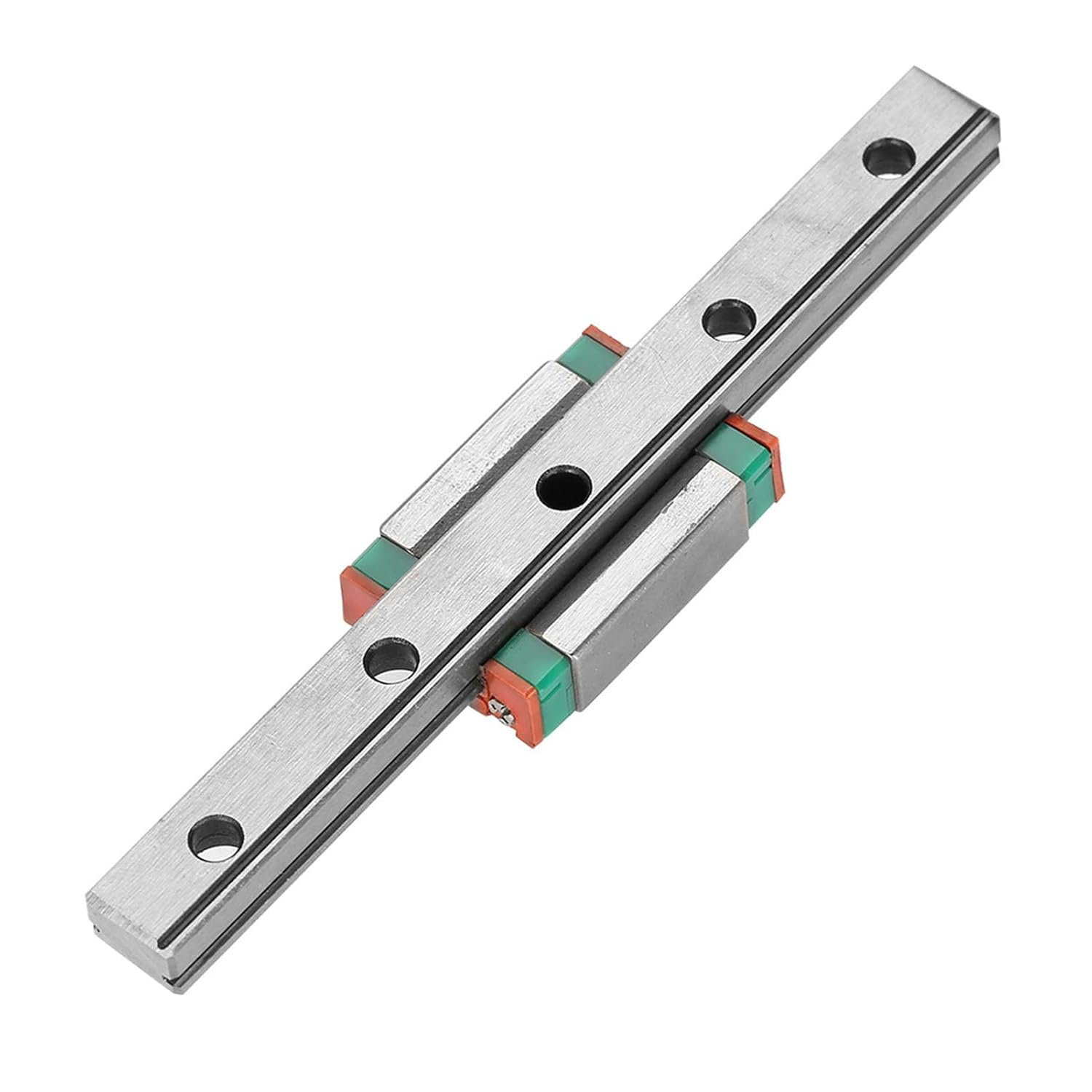 Viagasafamido 9Mm LML9B Miniature Linear Rail Guide, Slide Rail, Small Size & Low Weight, 4-Point Design for Automatic Devices, Storage Steel with Lubricating System (100)