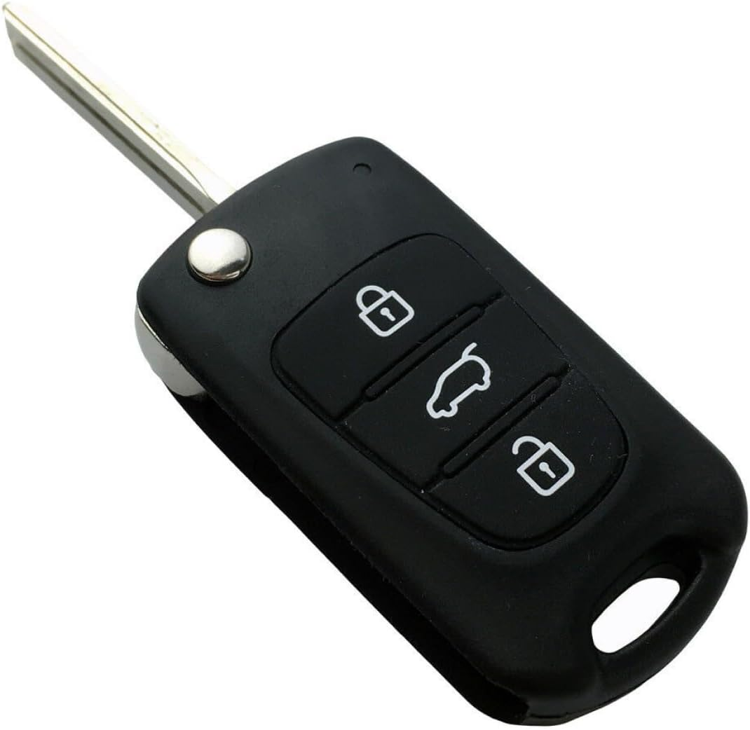 Remote Flip Car Key Shell for Kia Cerato TD 2010-2013 Case Blank Enclosure Fob Direct Replacement 3B 3 Button Unlock Lock Trunk Uncut image number 4