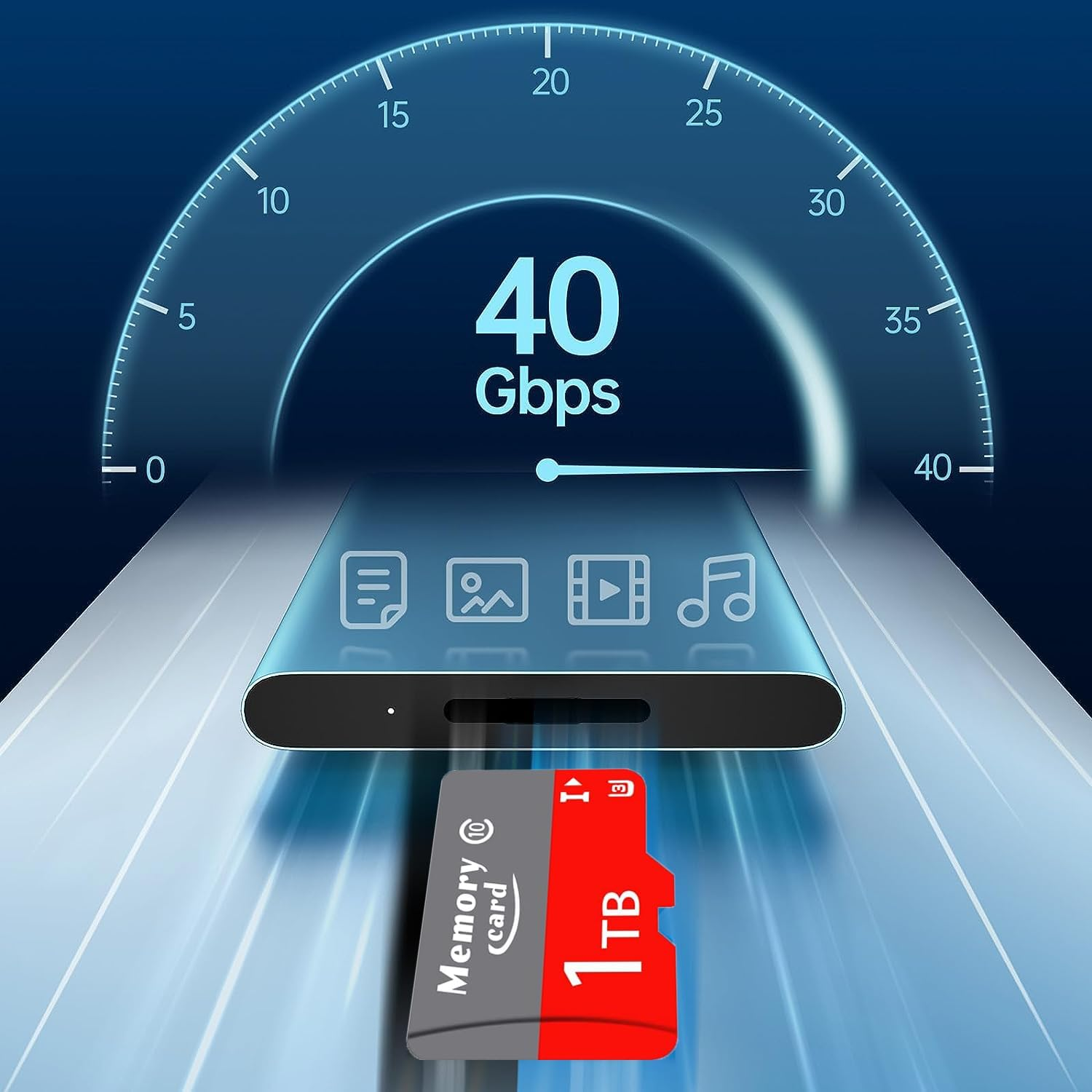 Micro XC Micro Card 1024GB Class 10, U3, V30, A2, Full-Hd & 4K Video High-Speed Memory Card for Smartphones/Tablets/Action Cameras image number 5